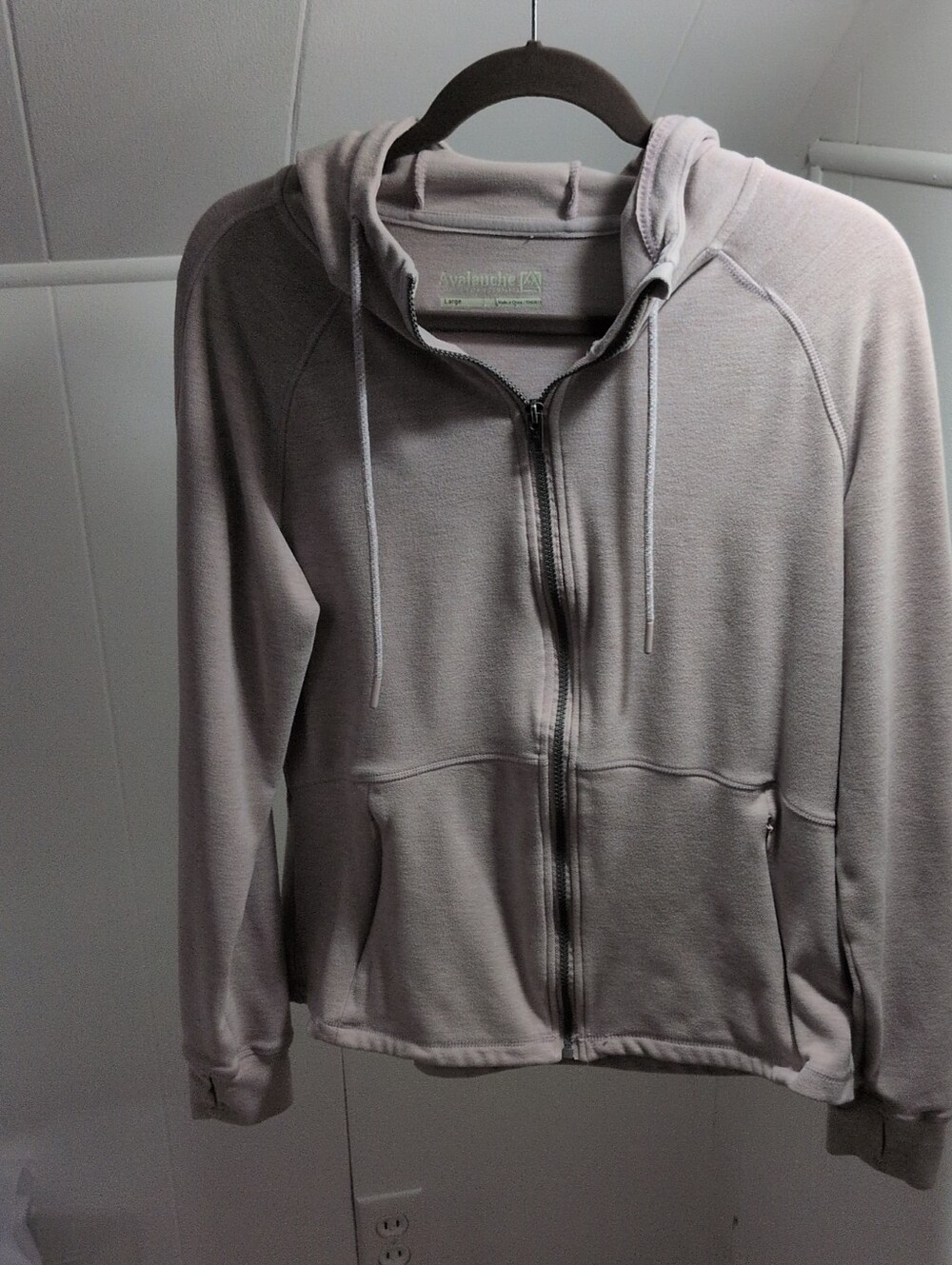 Avalanche Women's Light Taupe Full-Zip Hoodie with Hood